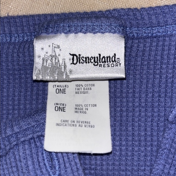 Disneyland Resort Lavender Thermal Henley Top - Picture 3 of 3